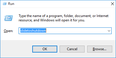 Kokeile Slide-to-Shutdown-ominaisuutta Windows 10: ssä