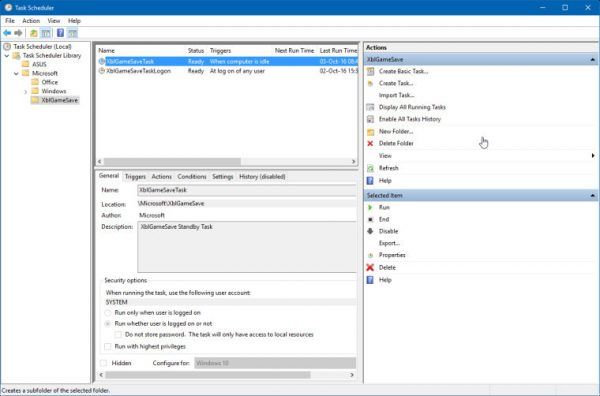 Ajastatud ülesannete varundamine ja taastamine Windows 10-s