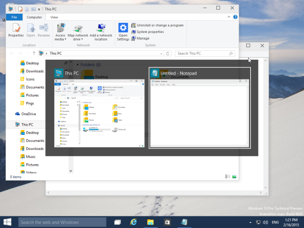 あなたが気付いていないかもしれないWindows10のAlt + Tabダイアログの2つの秘密
