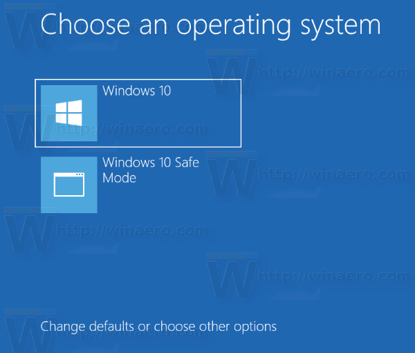 Windows 10에서 부팅 메뉴 항목의 표시 순서 변경