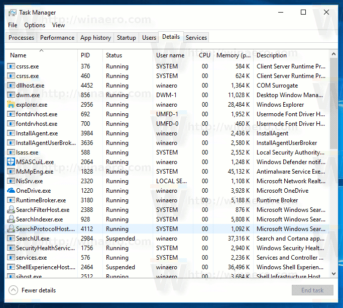 Spremite pokrenute procese u datoteku u sustavu Windows 10