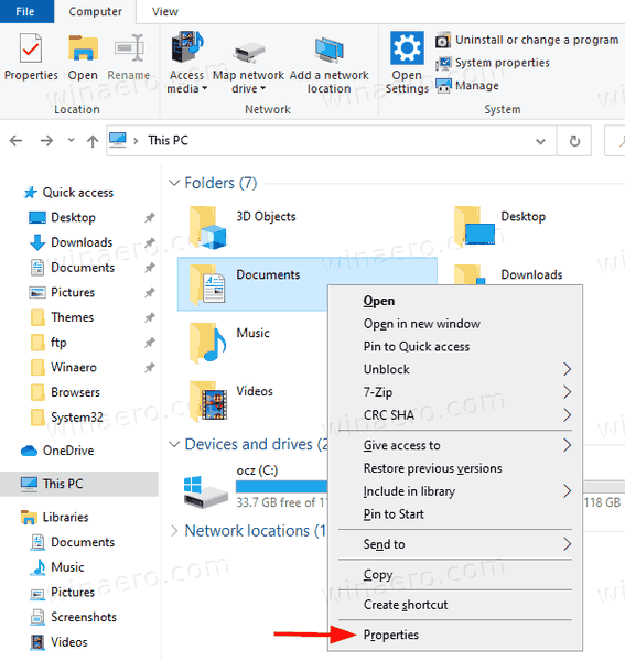 Windows 10'da Klasör Şablonunu Değiştirin