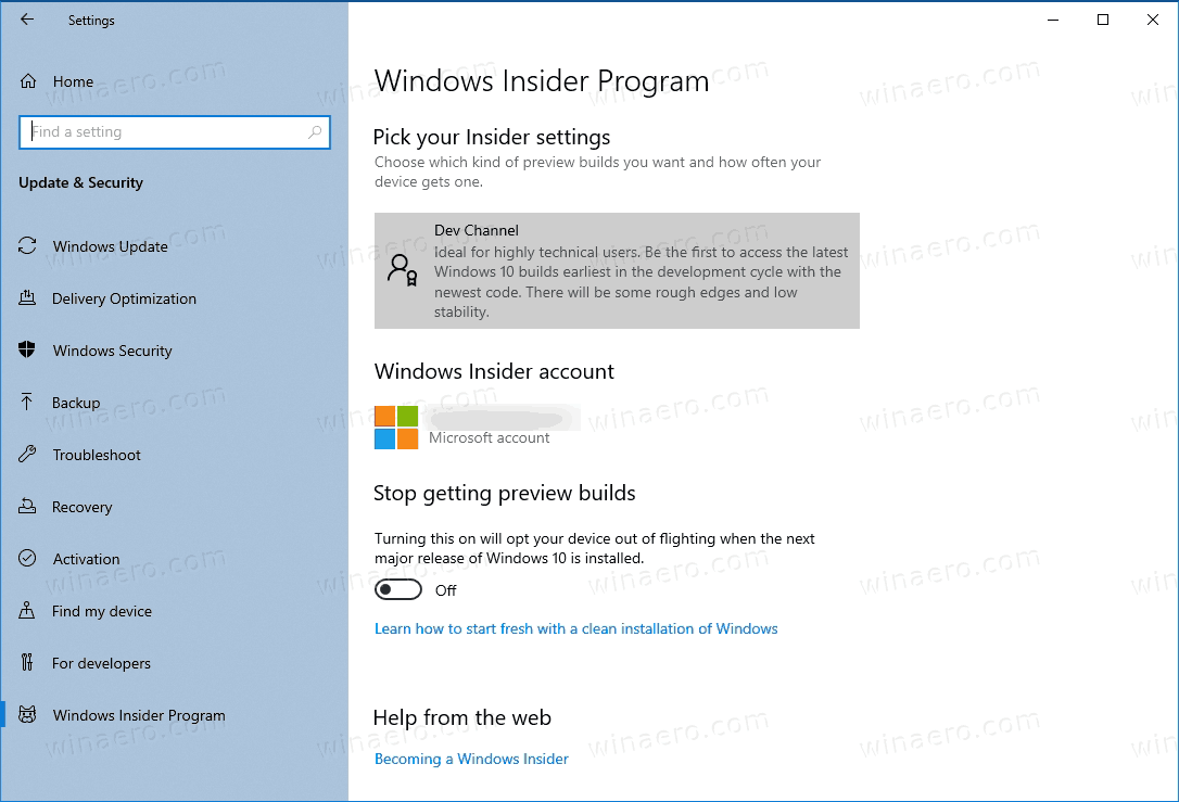 Microsoft telah memperbarui situs web Windows Insider Program