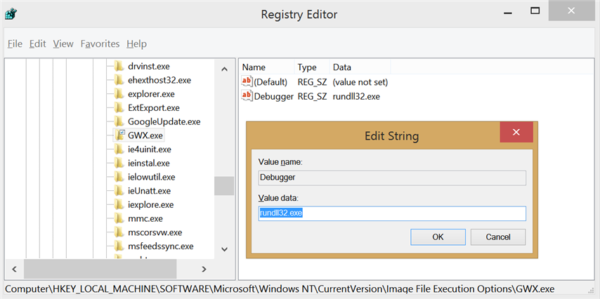 Cara menghentikan aplikasi peningkatan Windows 10 (GWX)