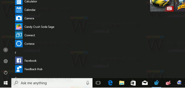 Povoľte ikony aplikácií na hlavnom paneli v režime tabletu v systéme Windows 10