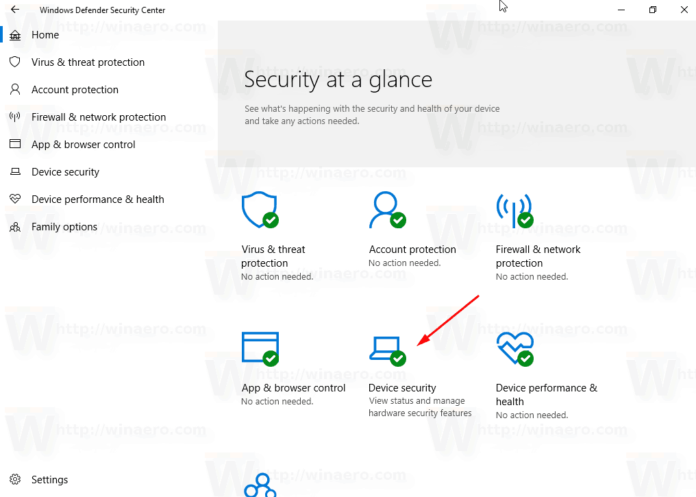 Aktiver Core Isolation Memory Integrity i Windows 10