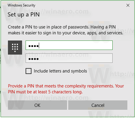 Cómo habilitar o deshabilitar el historial de PIN en Windows 10