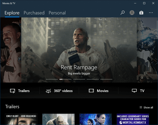 Jadikan Filem & TV Sentiasa Mainkan Skrin Penuh di Windows 10
