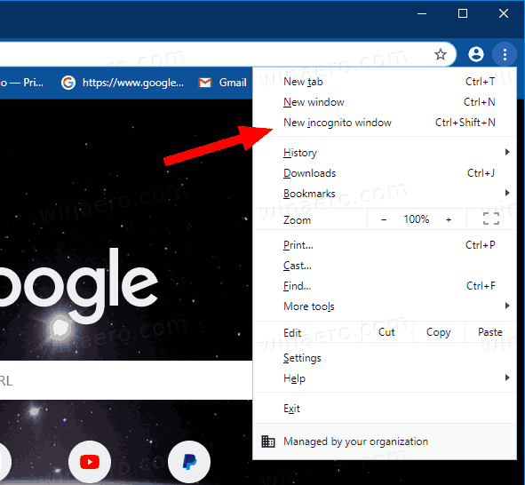 Wymuś włączenie lub wyłączenie trybu incognito w Google Chrome