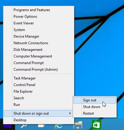 Waar zijn de opties Afmelden en vergrendelen in Windows 10?