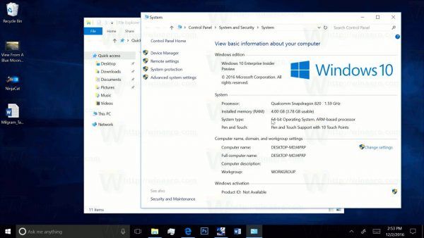 Сборки Windows 10 ARM64 поступают в Центр обновления Windows