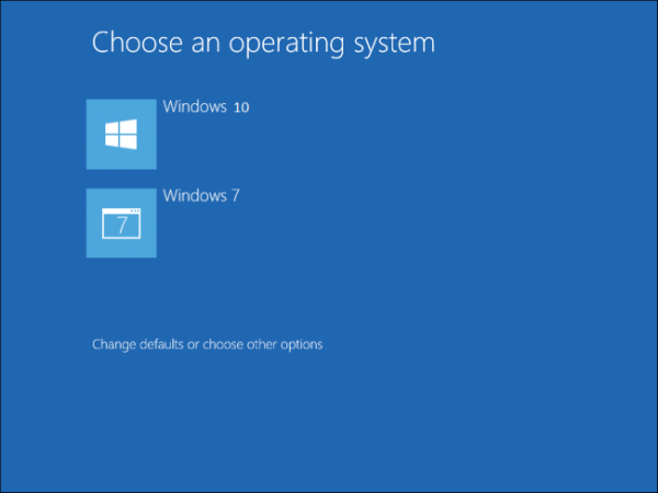 Windows 10 ve Windows 7 ikili önyükleme ile iki yeniden başlatmadan kaçının