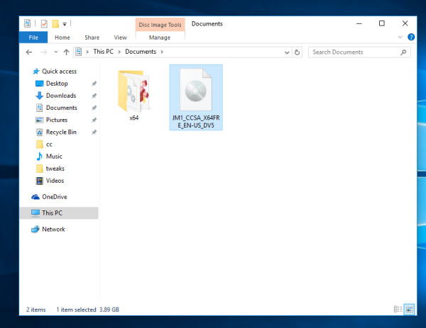 विंडोज 10 आइसो फ़ाइल के निर्माण और संस्करण को कैसे देखें