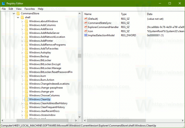 Dodaj menu kontekstowe dysku czyszczenia w systemie Windows 10