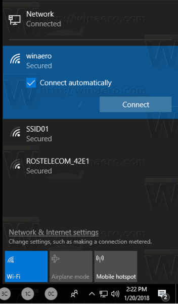 Verhindern Sie, dass Windows 10 automatisch eine Verbindung zu einem Wi-Fi-Netzwerk herstellt