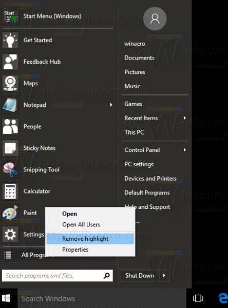 Korrigieren Sie Classic Shell unter Windows 10 Anniversary Update