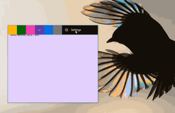 Архивирайте и възстановете настройките на Sticky Notes в Windows 10