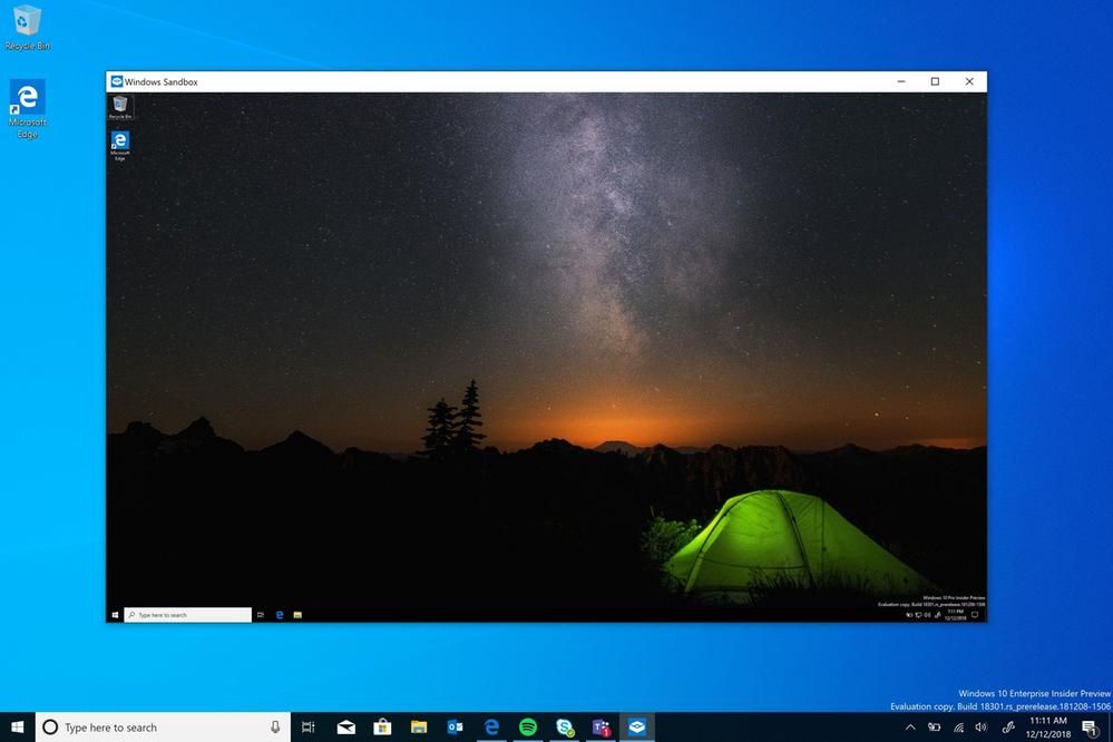 Ota äänitulo käyttöön tai poista se käytöstä Windows 10: n Windows Sandboxissa