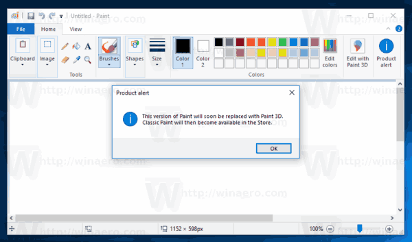 Microsoft telah memutuskan untuk mempertahankan Paint klasik di Windows 10