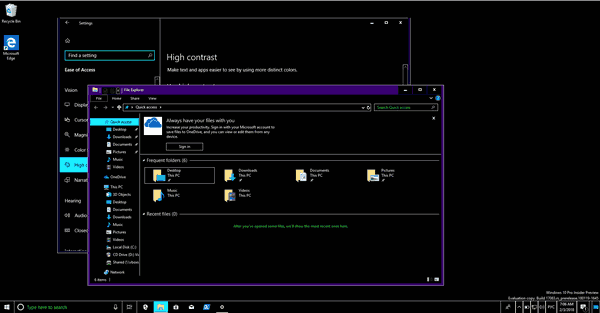 Schakel de sneltoets met hoog contrast uit in Windows 10