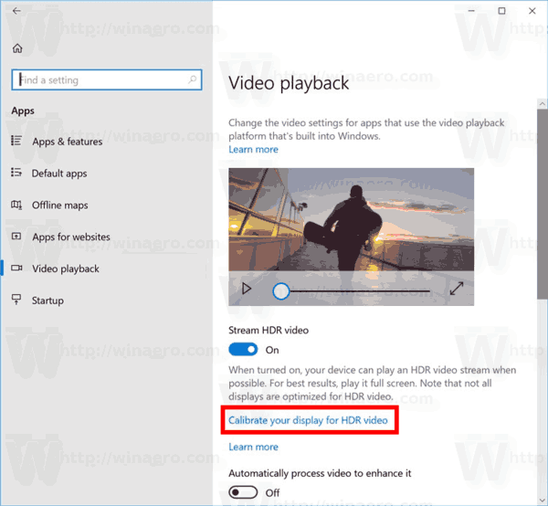Comment calibrer l'affichage pour la vidéo HDR sous Windows 10