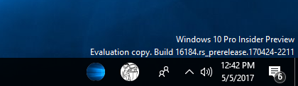 Kontaktide kinnitamine tegumiribale Windows 10-s
