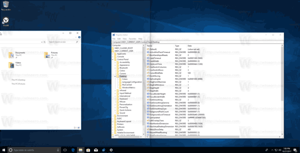 Redimensionner simultanément les fenêtres instantanées dans Windows 10