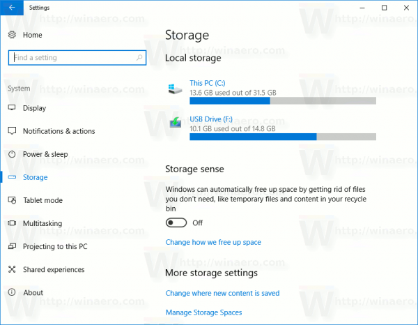 Pārvietojiet lietotnes uz citu disku operētājsistēmā Windows 10