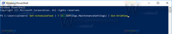 Cerqueu totes les tasques de manteniment automàtic a Windows 10