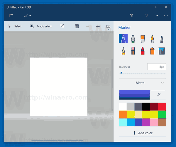 Erstellen Sie transparente PNGs mit Paint 3D in Windows 10