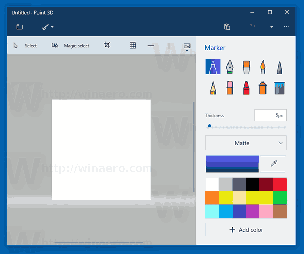 צור PNG שקופים עם Paint 3D ב- Windows 10