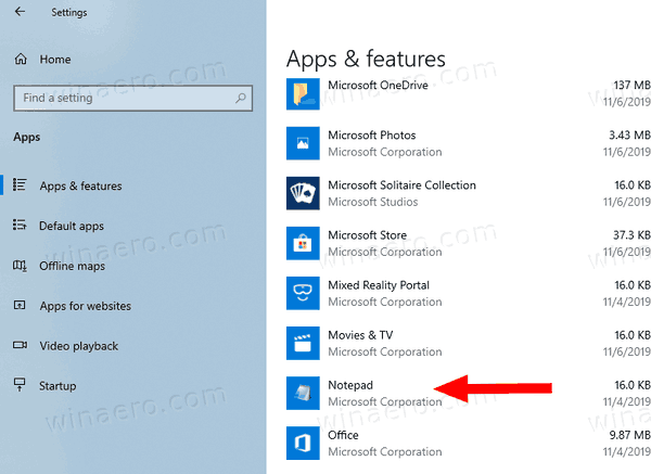 Windows Not Defteri, Microsoft Mağazasından kaldırılır