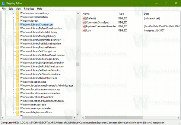 أضف رمز التغيير إلى قائمة سياق المكتبة في نظام التشغيل Windows 10