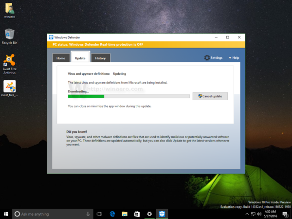 Složka pro stahování systému Windows 10 se otevírá pomalu