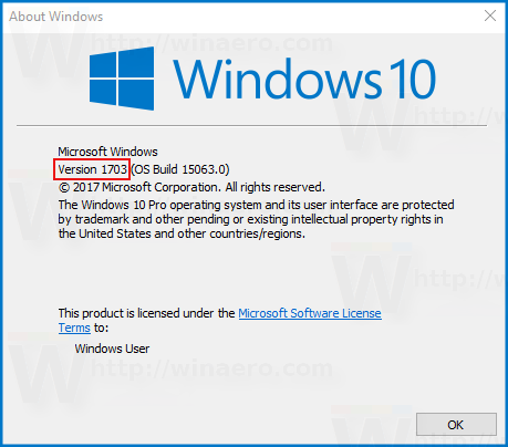 Kuidas leida opsüsteemi Windows 10 versiooni