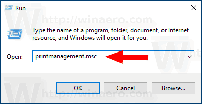 Copot Pengandar Pencetak di Windows 10