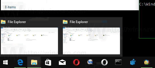 تغيير تأخير التمرير المصغر لشريط المهام في نظام التشغيل Windows 10
