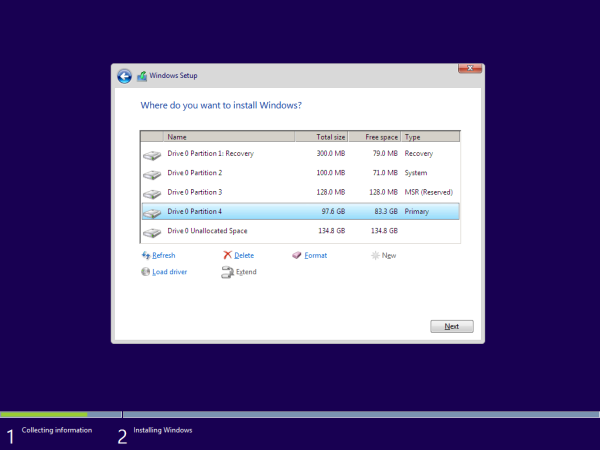 Installeer Windows 10 met UEFI (Unified Extensible Firmware Interface)