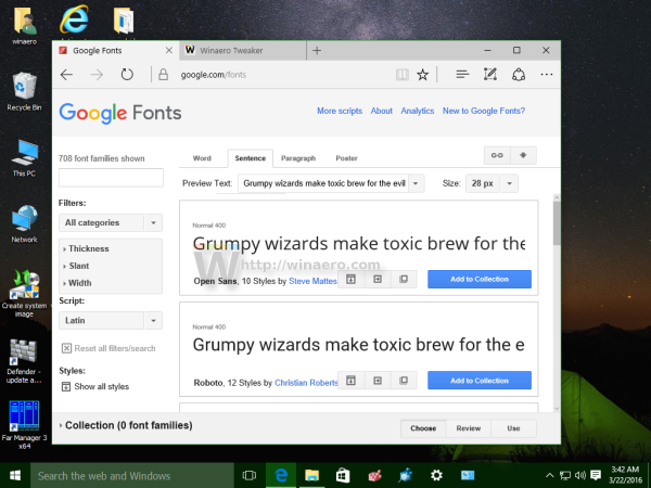 Google-lettertypen installeren en gebruiken in Windows 10