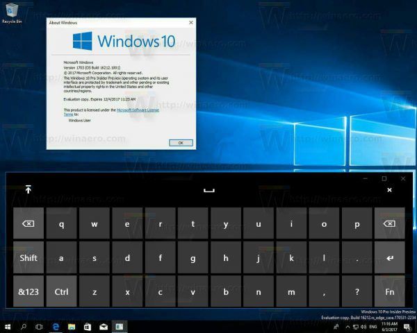الميزات الجديدة لتطبيق لوحة المفاتيح في Windows 10 Fall Creators Update