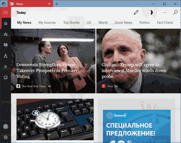 A Hírek biztonsági mentése és visszaállítása a Windows 10 rendszerben