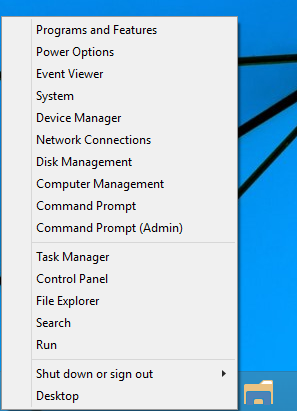 Bruk Win + X-menyen til å administrere oppgaver i Windows 10 raskere