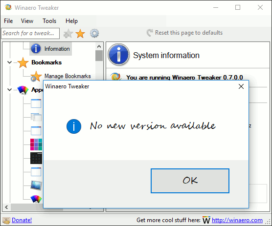 Baguhin ang Laki ng Teksto ng Box ng Mensahe sa Update sa Mga Lumikha ng Windows 10