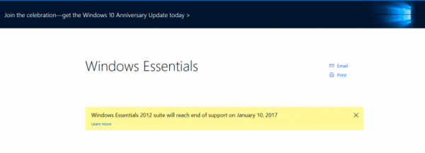 Microsoft dödar Windows Live Essentials app-svit