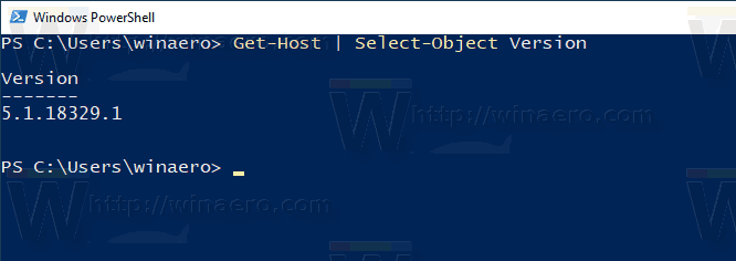 Keresse meg a PowerShell verziót a Windows rendszerben