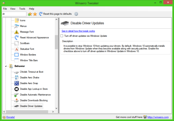 Como desativar as atualizações de driver no Windows Update no Windows 10