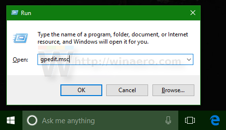 Minden lehetőség a helyi csoportházirend-szerkesztő megnyitására a Windows 10 rendszerben