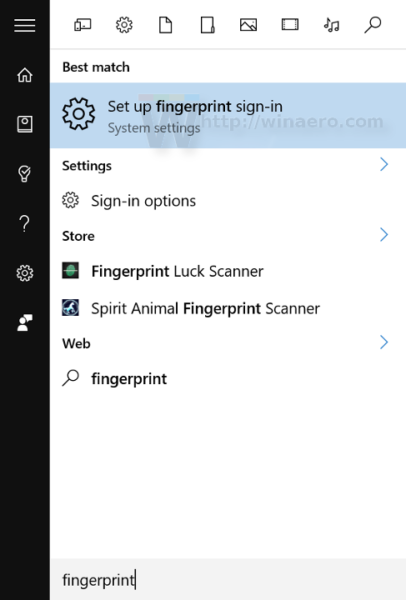 Korjaa sormenjäljen määrityspainike on harmaana Windows 10: ssä