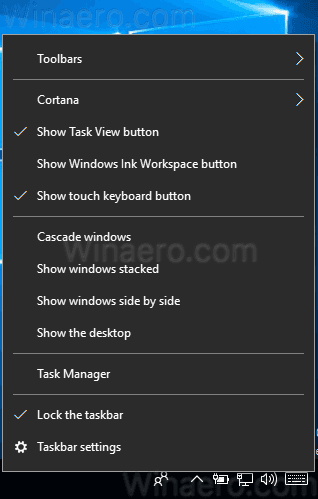 Avatud Windowsi kaskaadimine Windows 10-s