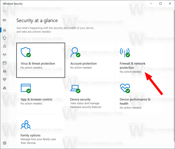 Obriu el port al tallafoc del Windows al Windows 10